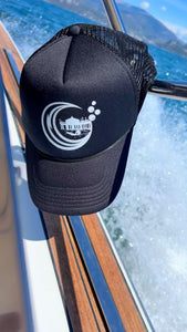 Black Original logo Snapback Trucker Hat